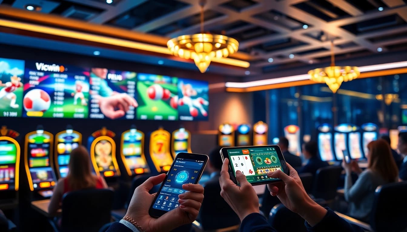 Engaging interface of vicwin showing diverse online gaming options and user interaction.