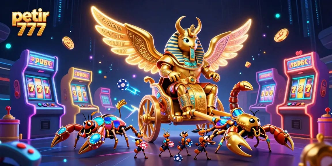 Experience thrilling gameplay with petir 777, featuring dynamic arcade slots and exciting gambling action in vibrant 3D.