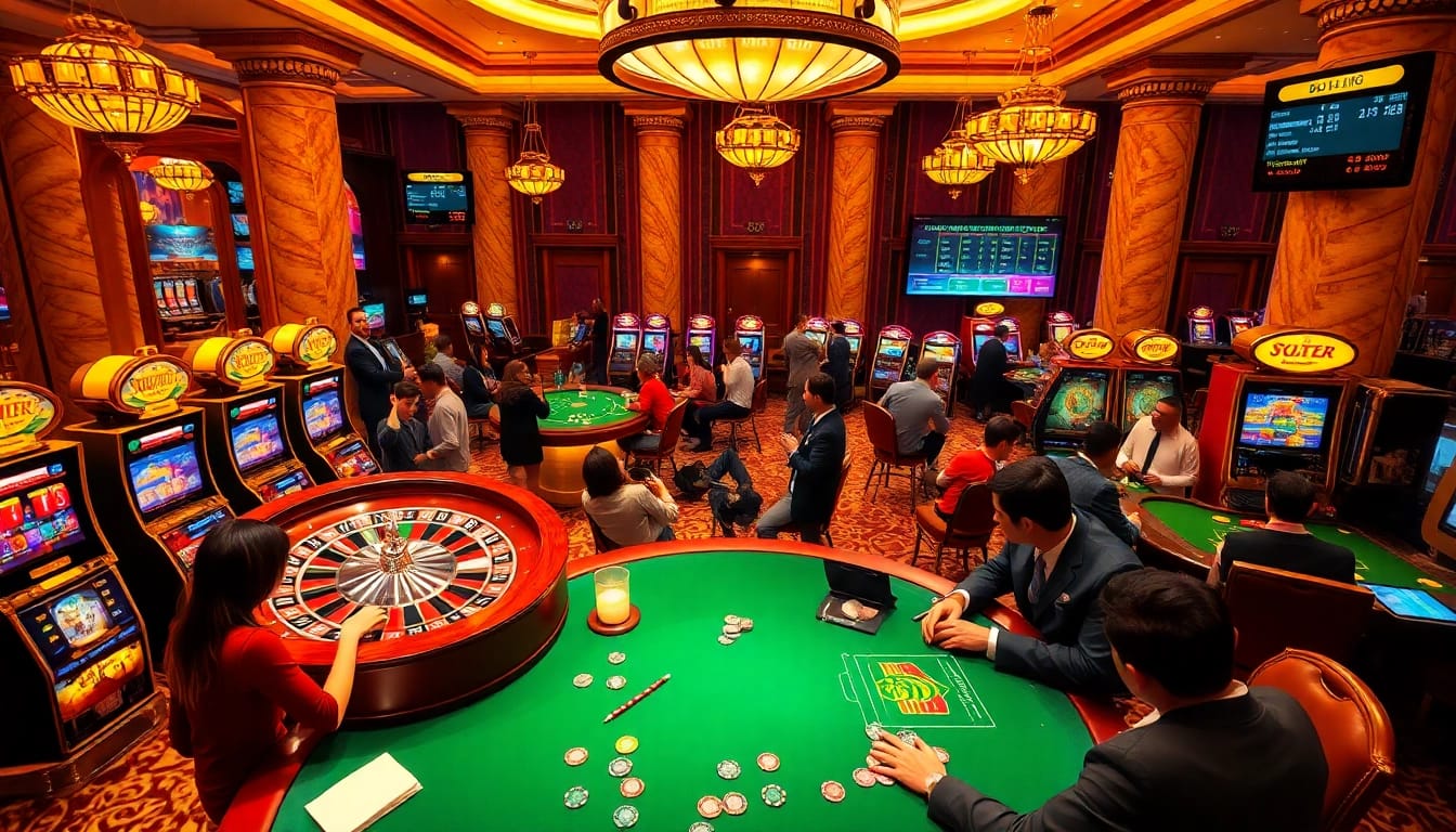 Experience the excitement of BDTK66 with vibrant poker tables and thrilling roulette action.