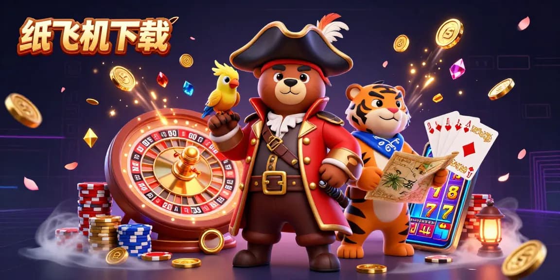 Play 纸飞机下载 to win big while navigating a vibrant casino with vibrant characters and dynamic game elements.
