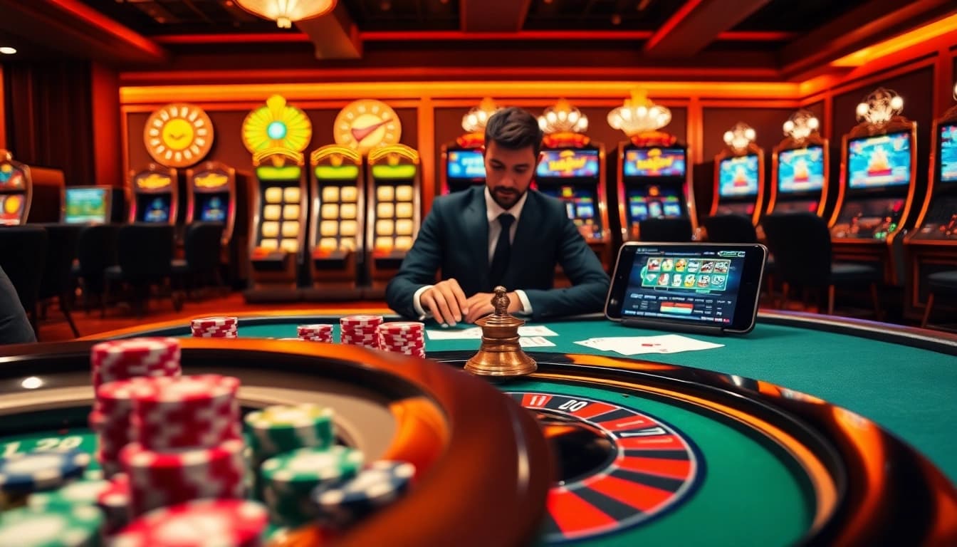 Players enjoying high-stakes games at SODO CASINO, showcasing poker and roulette excitement.
