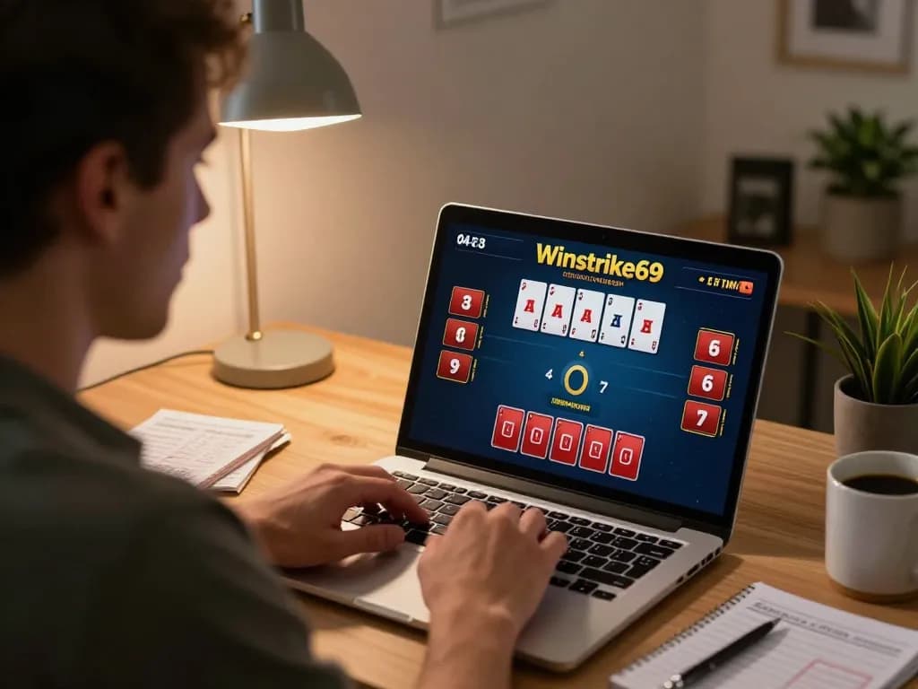 Experience the thrill of winstrike69 online blackjack in a cozy home setting.