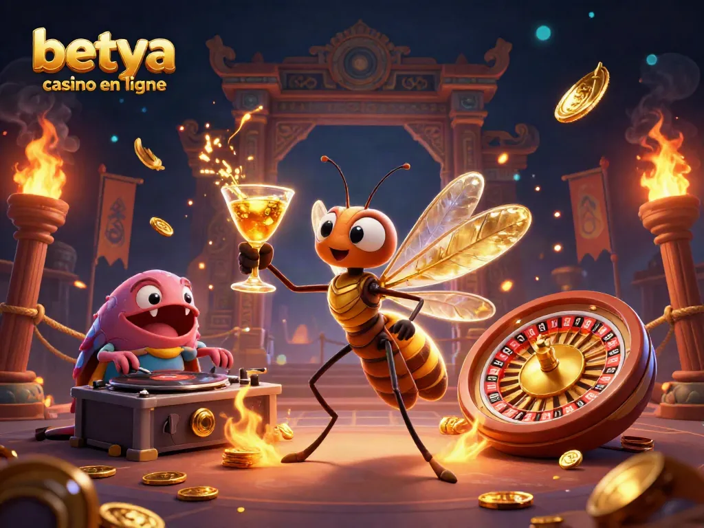 Engage in thrilling gameplay at betya casino en ligne with dynamic 3D characters and elements.