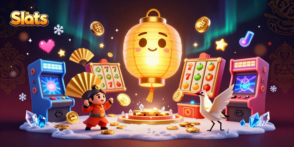 Spin the vibrant Slots with glowing reels and lucky symbols in this captivating casino scene.