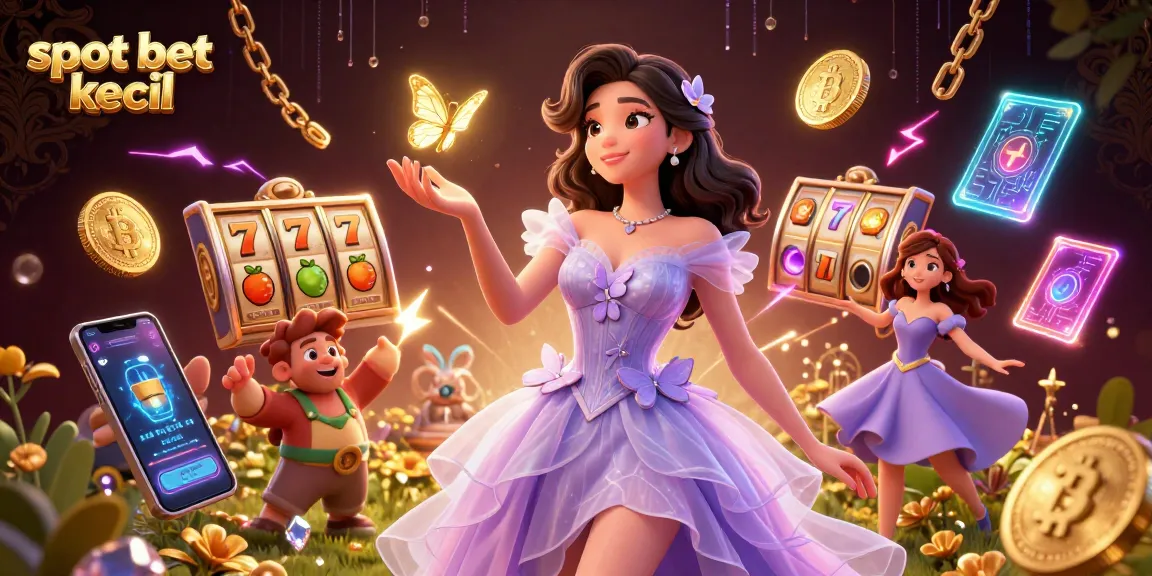 Spin the reels with slot bet kecil for thrilling wins in this vibrant casino scene.