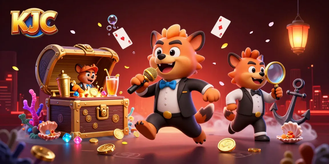 KJC enhances your gaming experience with hyenas in a vibrant casino environment featuring comedy elements.