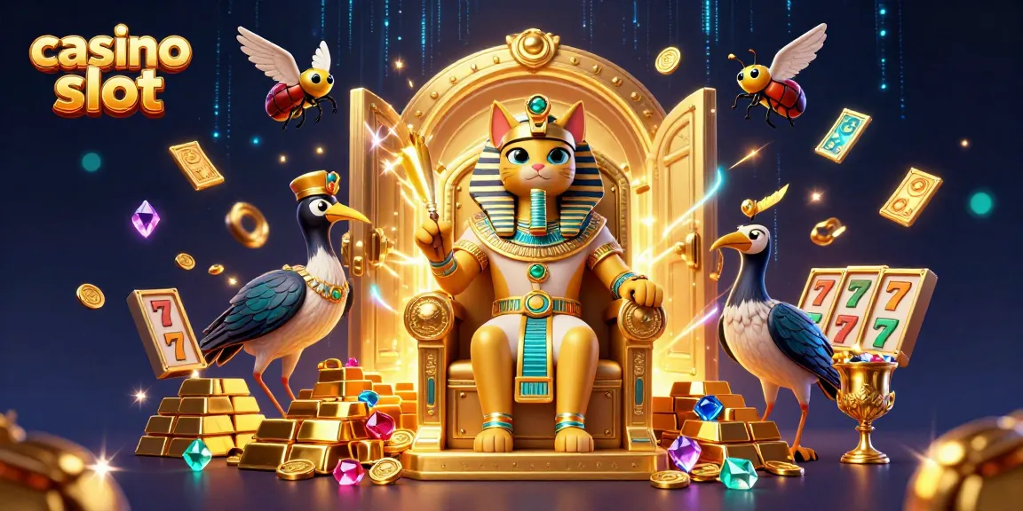 Experience thrilling casino slot excitement with vibrant characters and dazzling treasures!