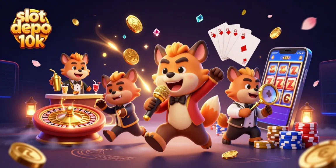Experience excitement with slot depo 10k, as hyenas bring a lively casino atmosphere.