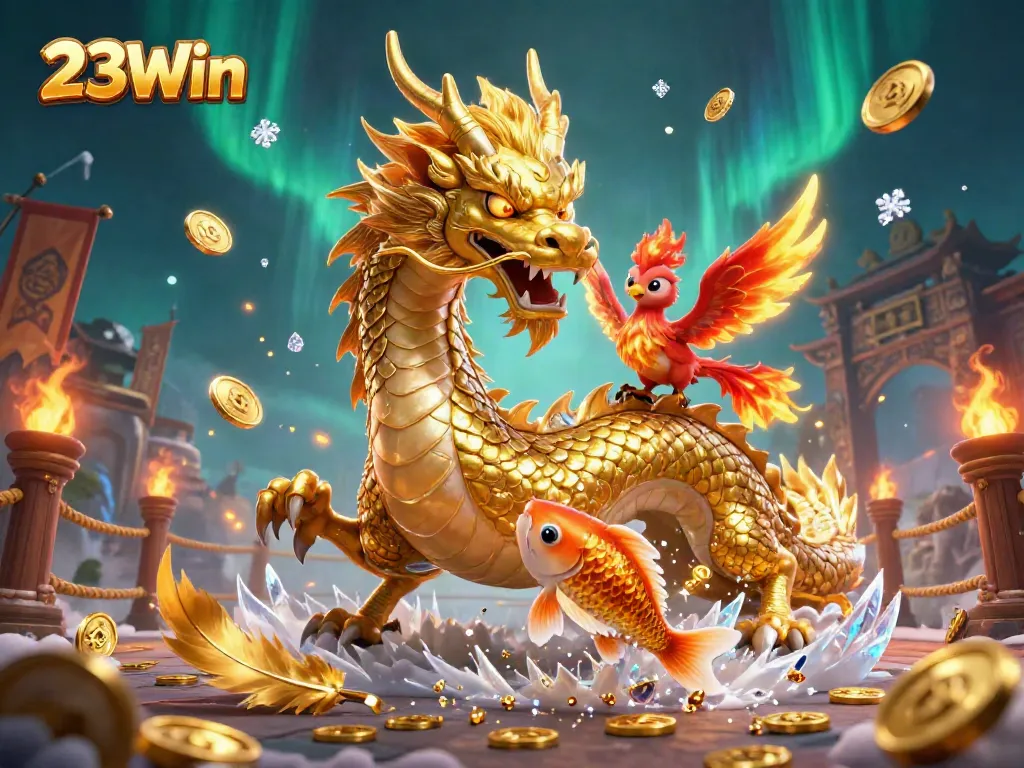 Engage with 23Win's vibrant casino illustration showcasing gaming excitement and rich visuals.