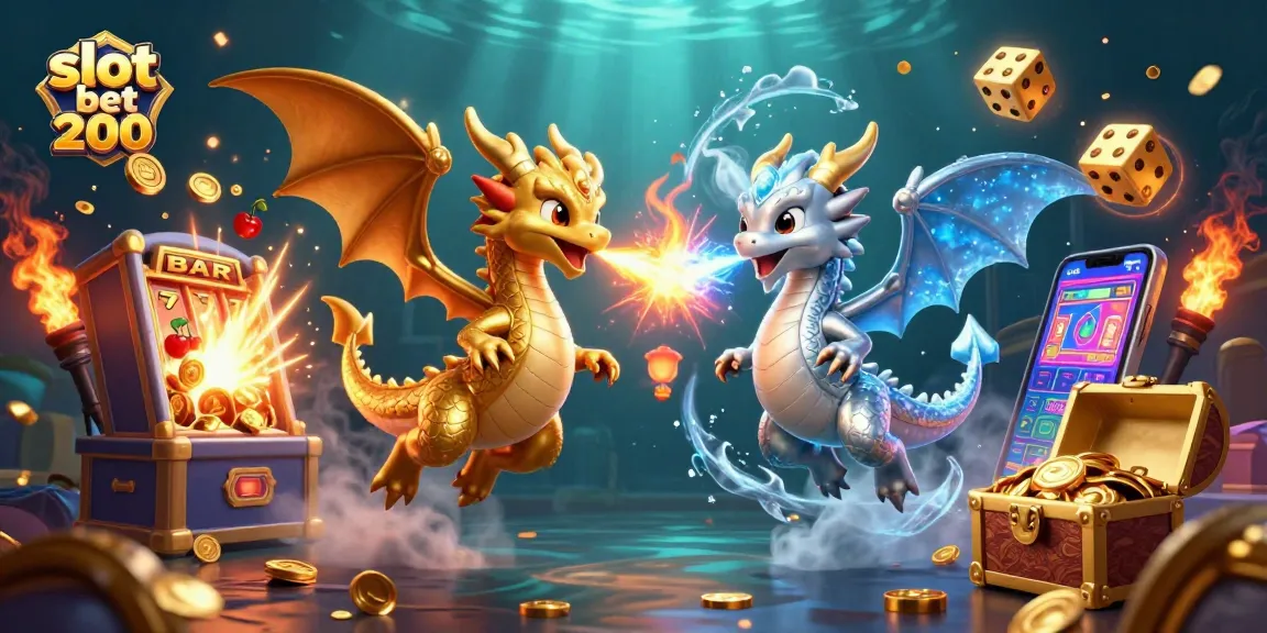 Engage in the thrilling slot bet 200 experience with dynamic dragons and an explosion of casino riches.