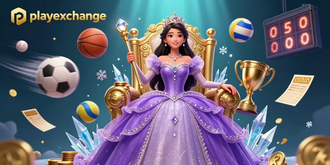 Engage in thrilling games at playexchange amidst a vibrant, royal-themed casino scene.