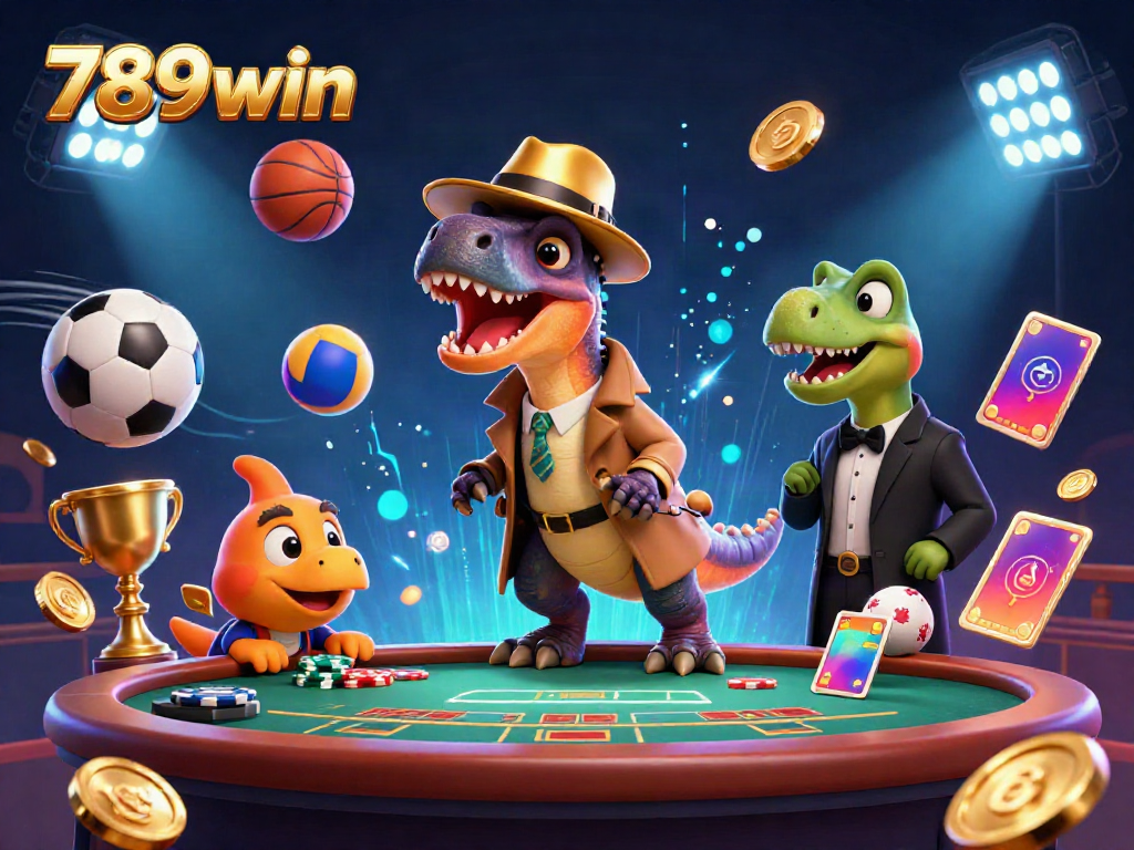 Watch the 789win velociraptor cunningly at the blackjack table with sporty distractions.