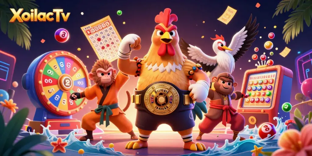 XoilacTv features thrilling gambling action portrayed with vibrant characters and exciting elements.