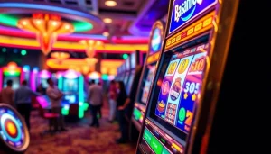 Menangkan Slot Game yang menarik dengan simbol berwarna-warni di mesin slot.