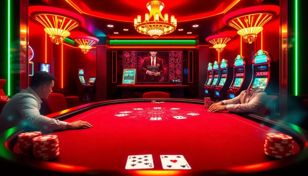 Players enjoying high-stakes poker at ONBET's premier online casino.