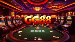 Experience the excitement of GG88 gaming at a luxurious casino table.