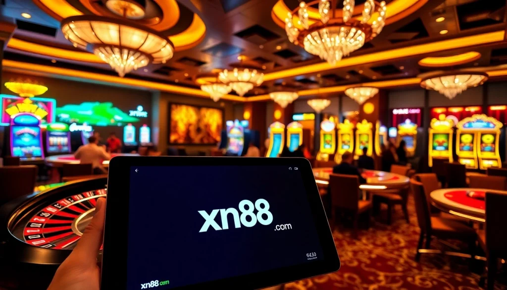 Experience thrilling games at xn88 com with vibrant casino tables and exciting slot machines.