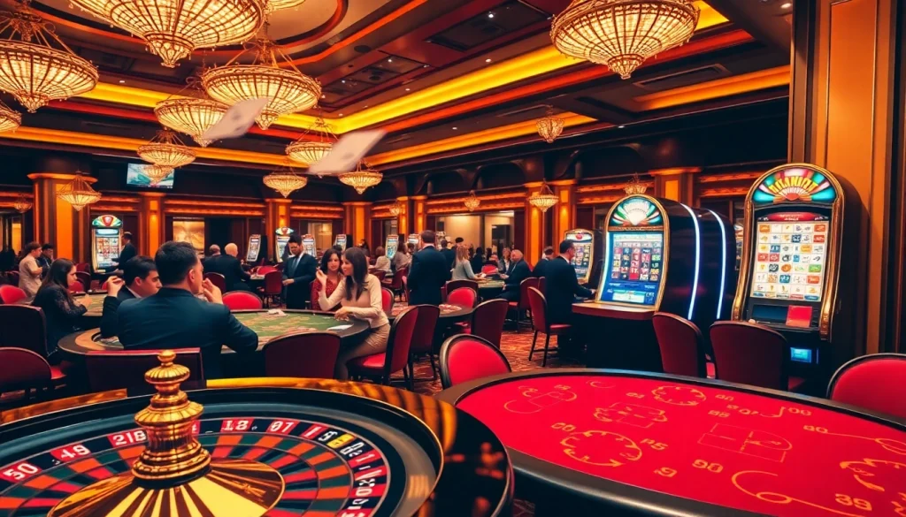 Exciting casino gaming scene at https://11betn.com/ highlighting roulette, poker chips, and winning slot machines.