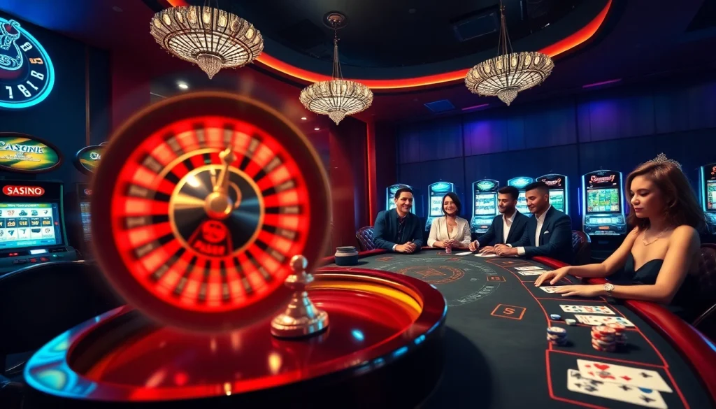 A group of players enjoying poker at 555win5.co.com, showcasing an exciting casino atmosphere with professional gaming elements.