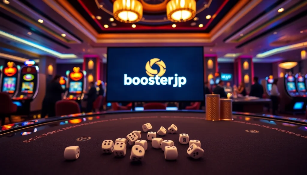 Experience thrilling gameplay at boosterjp with exciting slot machines and vibrant casino atmosphere.