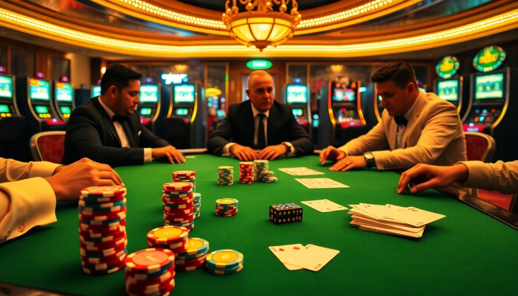 Experience the thrill of high-stakes gambling at the JL55 poker table amidst luxury and excitement.
