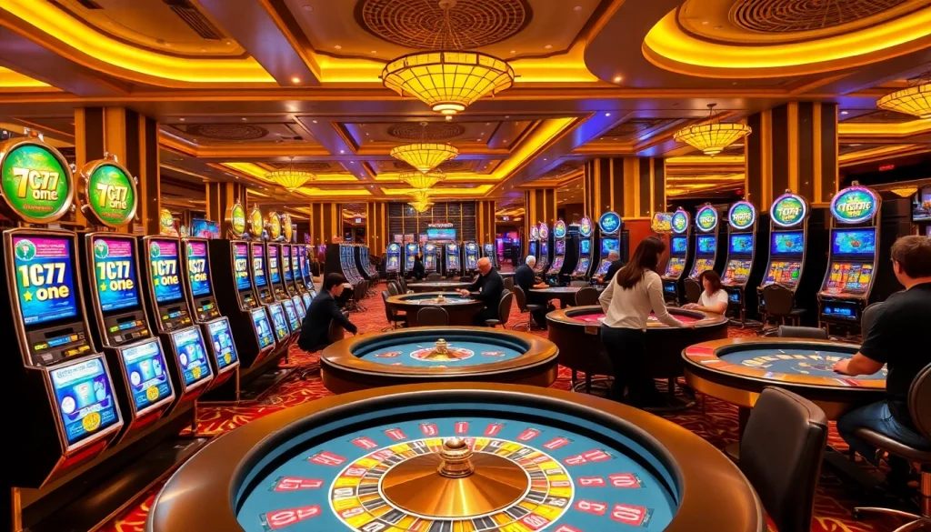 Experience the thrill of the 7C77 one casino with vibrant games and exciting action.