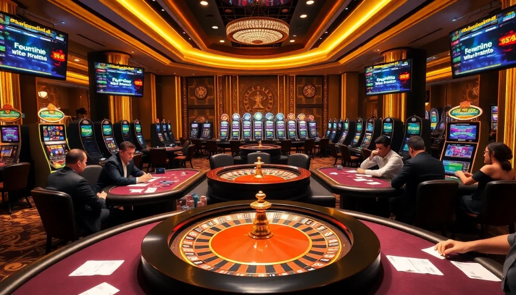 התחושה המרגשת של רמי אונליין עם שולחנות צבעוניים ותכונות קזינו מהודרות.