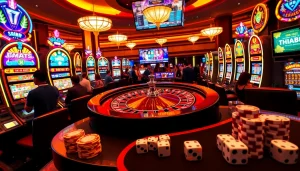 Experience the thrill of gaming at https://thabet.vegas/ with vibrant casinos, roulette wheels, and exciting slot machines.