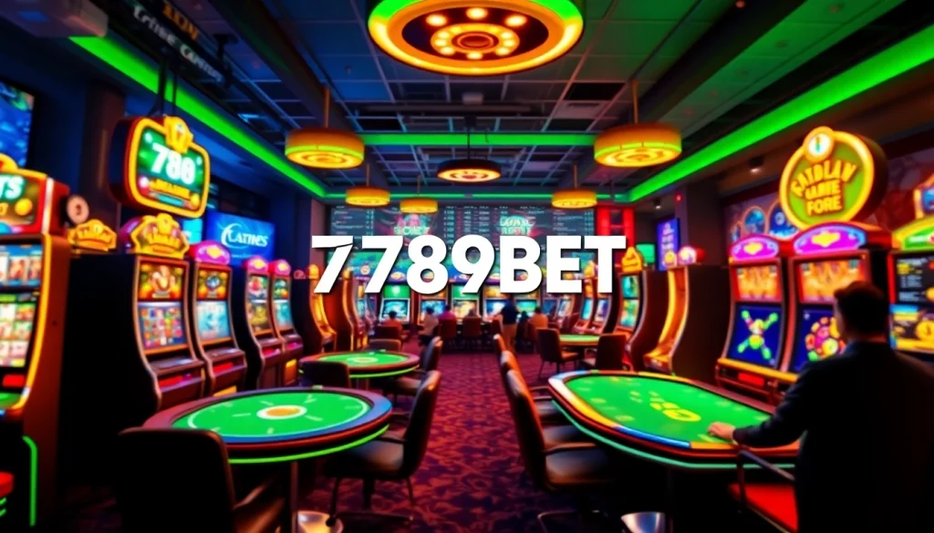 Exciting online gaming experience at 789BET with vibrant virtual casino environment.