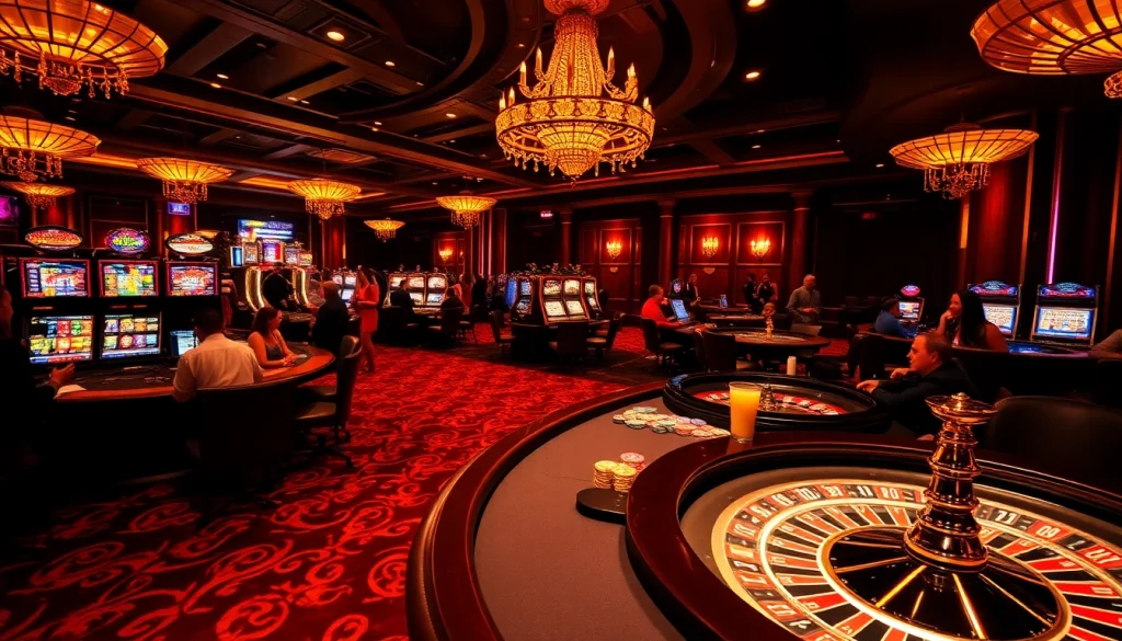 Experience the excitement of BL555 casino gaming with vibrant slot machines and poker tables.