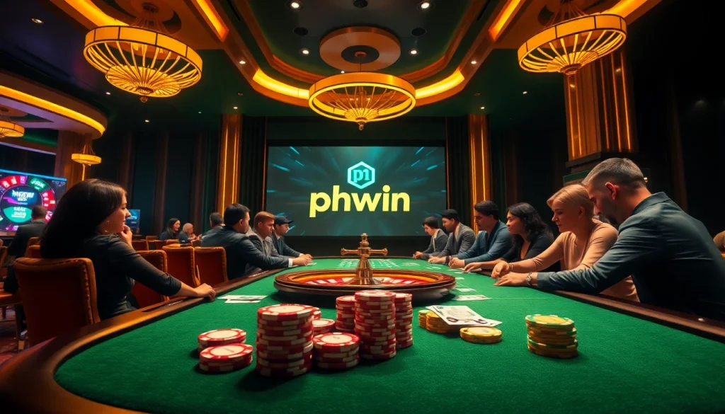 Experience the excitement of phwin with thrilling poker, roulette, and stunning casino visuals.