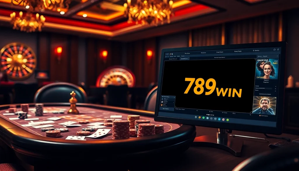 Engage in high-stakes excitement at https://789wins1.net/, featuring a luxurious poker table and roulette wheel