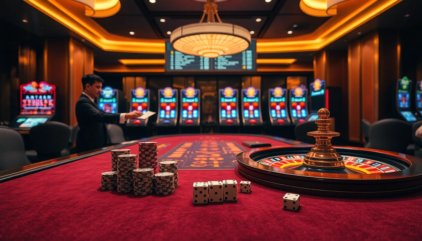 Exciting roulette spin with poker chips at a Nhà cái uy tín hàng đầu châu Á casino table